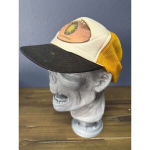 Vintage 1982 Denver Gold USFL Trucker Hat Mesh Snapback Cap Size M/L